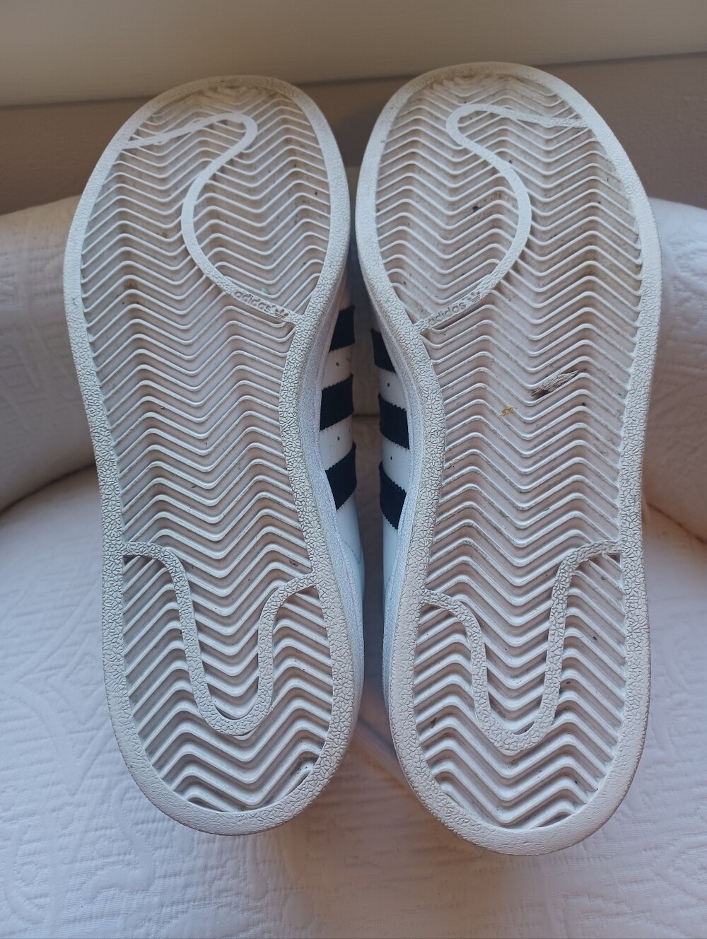 Women's ADIDAS Superstar Black White Shoes Sneakers Size 7 - Picture 7 of 7